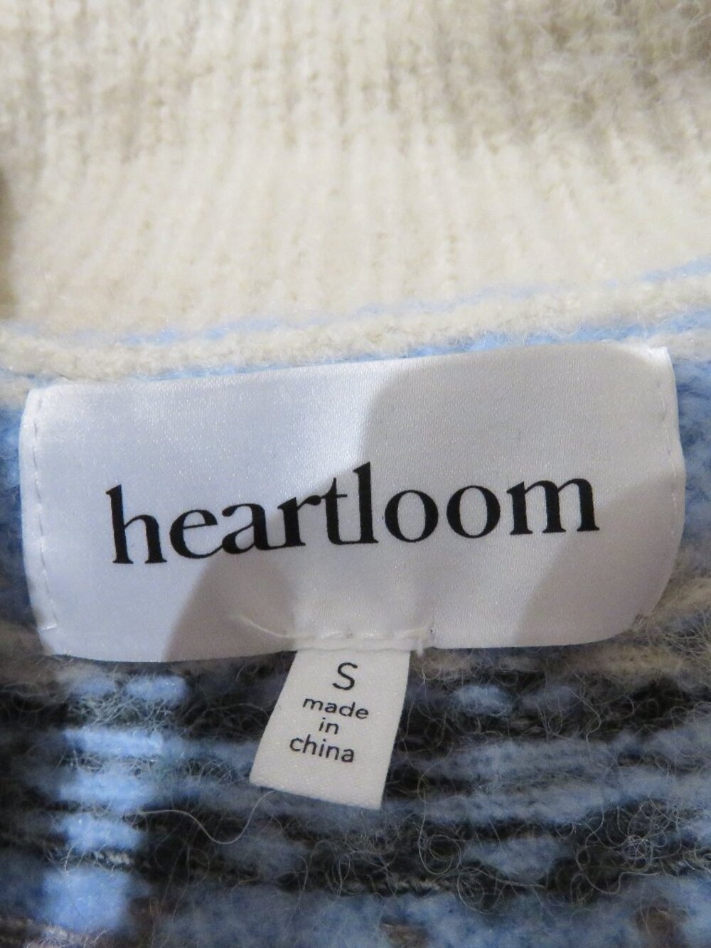 HEARTLOOM Gabriel Fair Isle Knit Sweater Small Scandi Old Money Grandma Nordic - Picture 12 of 13